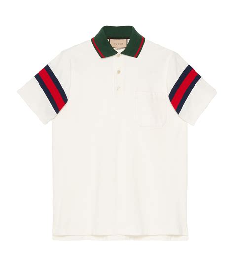 cheap gucci polo white with stripes and snake|gucci polo brown thomas.